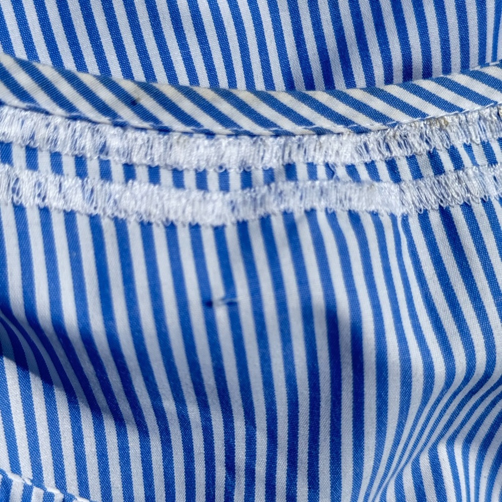 Blue and White Embroidered Tunic Top - Picture 15 of 15